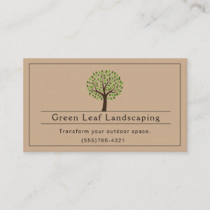 Gartengarten Brawn Landscaping Service Visitenkarte