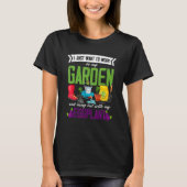 Gartengarten Eggplant Pflanze Gemütlich T-Shirt (Vorderseite)
