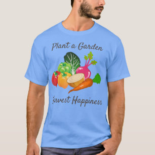 Gartengarten Gemüse Gemütlich vegetarisch T-Shirt