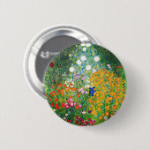 Gartengarten Gustav Klimt Button (Vorne & Hinten)