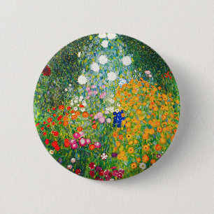 Gartengarten Gustav Klimt Button