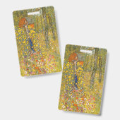 Gartengarten Gustav Klimt mit Crucifix Ausweis (Vorder- & Rückseite)