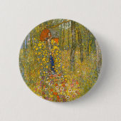 Gartengarten Gustav Klimt mit Crucifix Button (Vorderseite)