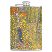 Gartengarten Gustav Klimt mit Crucifix Flachmann (Vorderseite)