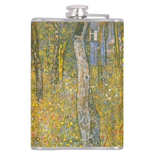 Gartengarten Gustav Klimt mit Crucifix Flachmann (Rückseite)