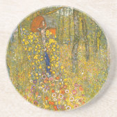 Gartengarten Gustav Klimt mit Crucifix Getränkeuntersetzer (Vorne)