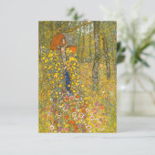 Gartengarten Gustav Klimt mit Crucifix-Karte (Stehend Vorderseite)