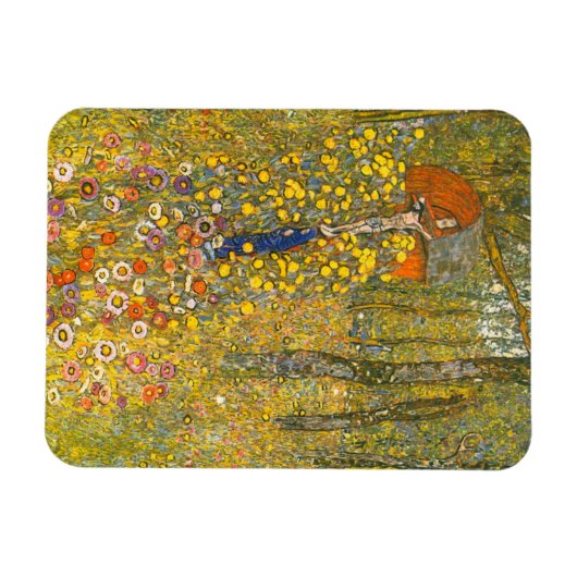 Gartengarten Gustav Klimt mit Crucifix Magnet (Horizontal)