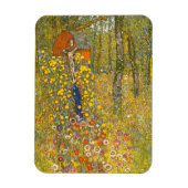 Gartengarten Gustav Klimt mit Crucifix Magnet (Vertikal)