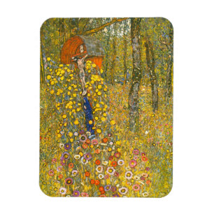 Gartengarten Gustav Klimt mit Crucifix Magnet