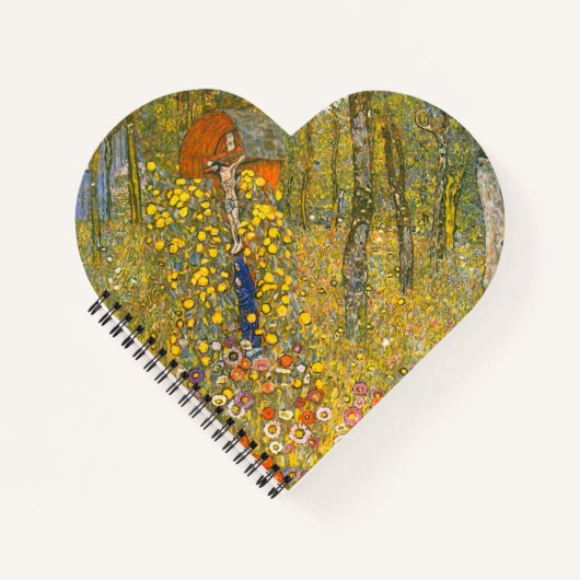 Gartengarten Gustav Klimt mit Crucifix Notizblock (Vorderseite)