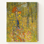 Gartengarten Gustav Klimt mit Crucifix Notizblock (Rückseite)