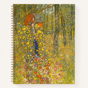 Gartengarten Gustav Klimt mit Crucifix Notizblock