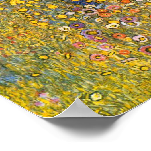 Gartengarten Gustav Klimt mit Crucifix Poster (Ecke)