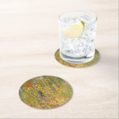 Gartengarten Gustav Klimt mit Crucifix Runder Pappuntersetzer (Vor Ort)