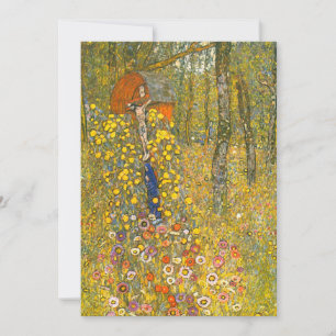 Gartengarten Gustav Klimt mit Crucifix Save The Date