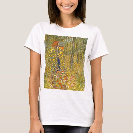Gartengarten Gustav Klimt mit Crucifix T-Shirt (Vorderseite)
