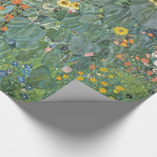 Gartengarten Gustav Klimt mit Sonnenblumen Gallery Geschenkpapier (Ecke)