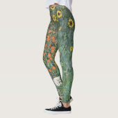 Gartengarten Gustav Klimt mit Sonnenblumen Gallery Leggings (Links)