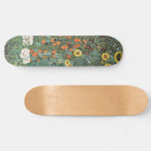 Gartengarten Gustav Klimt mit Sonnenblumen Gallery Skateboard (Horizontal)