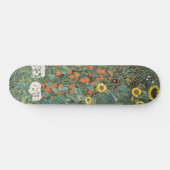Gartengarten Gustav Klimt mit Sonnenblumen Gallery Skateboard (Horizontal)