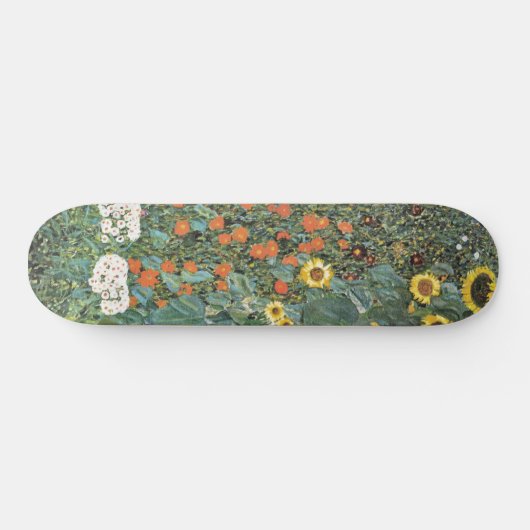 Gartengarten Gustav Klimt mit Sonnenblumen Gallery Skateboard (Horizontal)