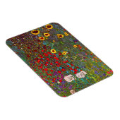 Gartengarten Gustav Klimt mit Sonnenblumenmoor Magnet (Rechte Seite)