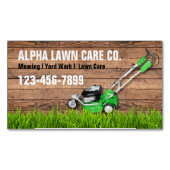 Gartengarten Landschaft Landschaftsbild Grasmähen Magnetische Visitenkarte (Vorderseite)