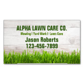 Gartengarten Landschaft Landschaftsbild Grasmähen Magnetische Visitenkarte (Vorderseite)