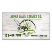 Gartengarten Landschaft Landschaftsbild Grasmähen Magnetische Visitenkarte (Vorderseite)