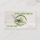 Gartengarten Landschaft Landschaftsbild Grasmähen Visitenkarte (Vorderseite)