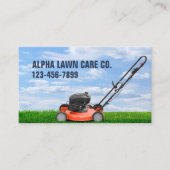 Gartengarten Landschaft Landschaftsbild Grasmähen Visitenkarte (Vorderseite)