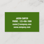 Gartengarten Landschaft Landschaftsbild Grasmähen Visitenkarte (Rückseite)