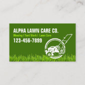 Gartengarten Landschaft Landschaftsbild Grasmähen Visitenkarte (Vorderseite)