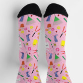 Gartengarten Lover Niedlich Pink Socken (Oben)