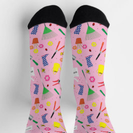 Gartengarten Lover Niedlich Pink Socken
