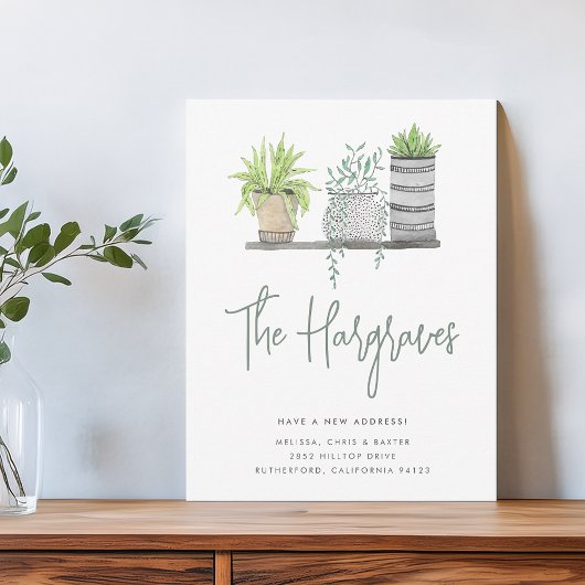 Gartengarten Moderne grüne botanische Bewegung Ankündigung