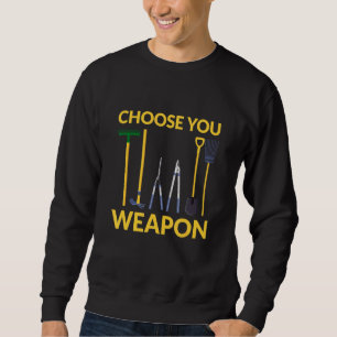 Gartengarten Retro Vintager Bauer Gärtner 1 Sweatshirt