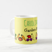 Gartengarten Tasse mit bunten Gemüsen personalisie (Vorderseite Links)
