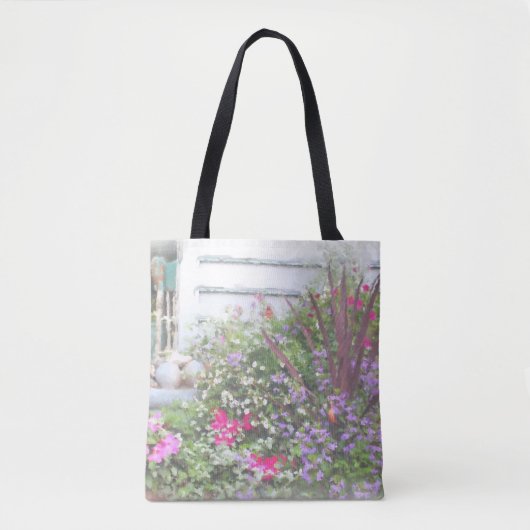 Gartengarten Wasserfarben Malerei Tasche (Vorderseite)