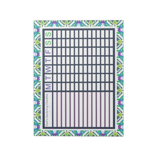 Gartengartenbauplaner Notizblock (Rotiert)