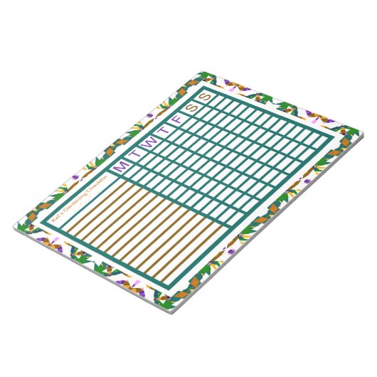 Gartengartenbauplaner Notizblock (angewinkelt)