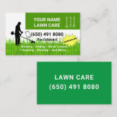 Gartengartenmäher Visitenkarte (Vorne/Hinten)