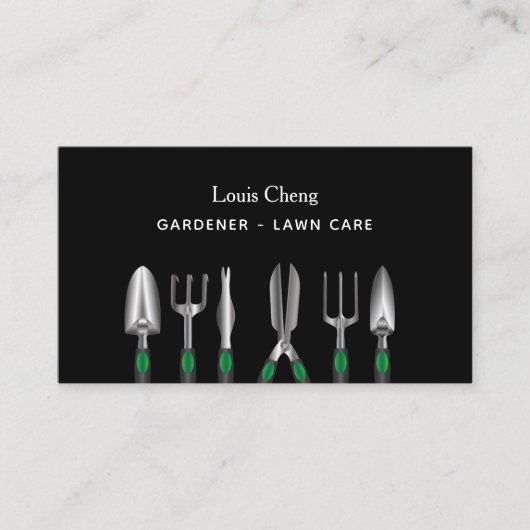 Gartengartenmöbel Visitenkarte (Vorderseite)