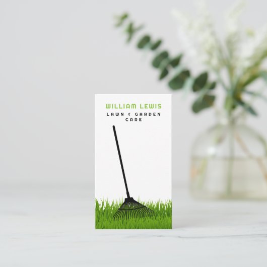 Gartengartenpflege Landschaften Landschaft Moderne Visitenkarte (Stehend Vorderseite)