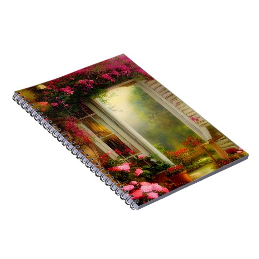 Gartengartentor Rose Notizblock (Rechte Seite)