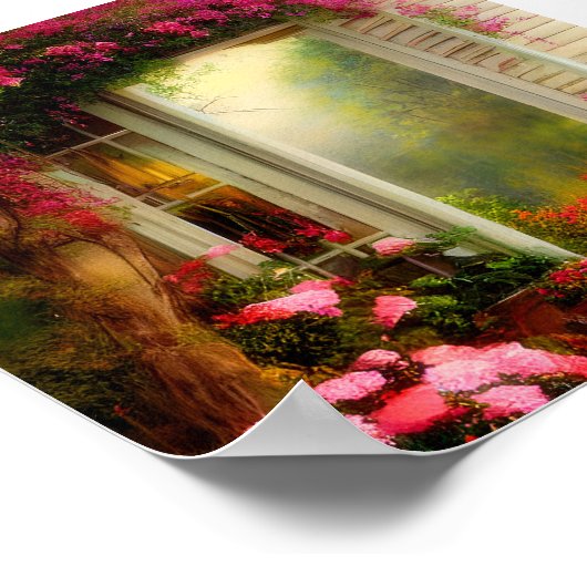 Gartengartentor Rose Poster (Ecke)