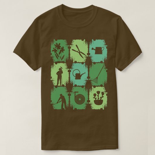 Gartengartenwerkzeug T-Shirt (Design vorne)