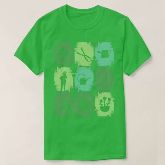 Gartengartenwerkzeug T-Shirt (Design vorne)