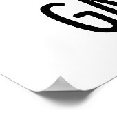 Gartengealterter, sonniger Mülleimer Poster (Ecke)